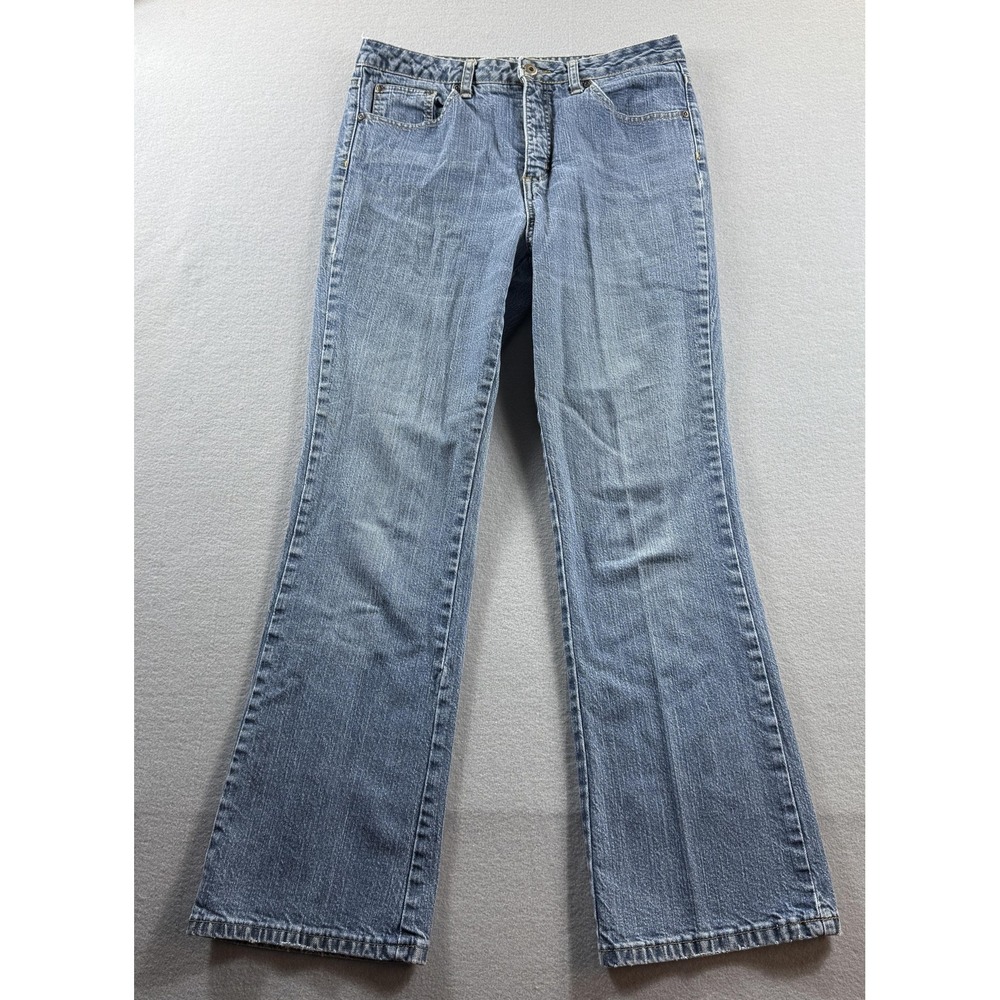 St. John's Bay Bootcut Jeans Womens 10 Blue Med Wash Stretch Denim 30x30